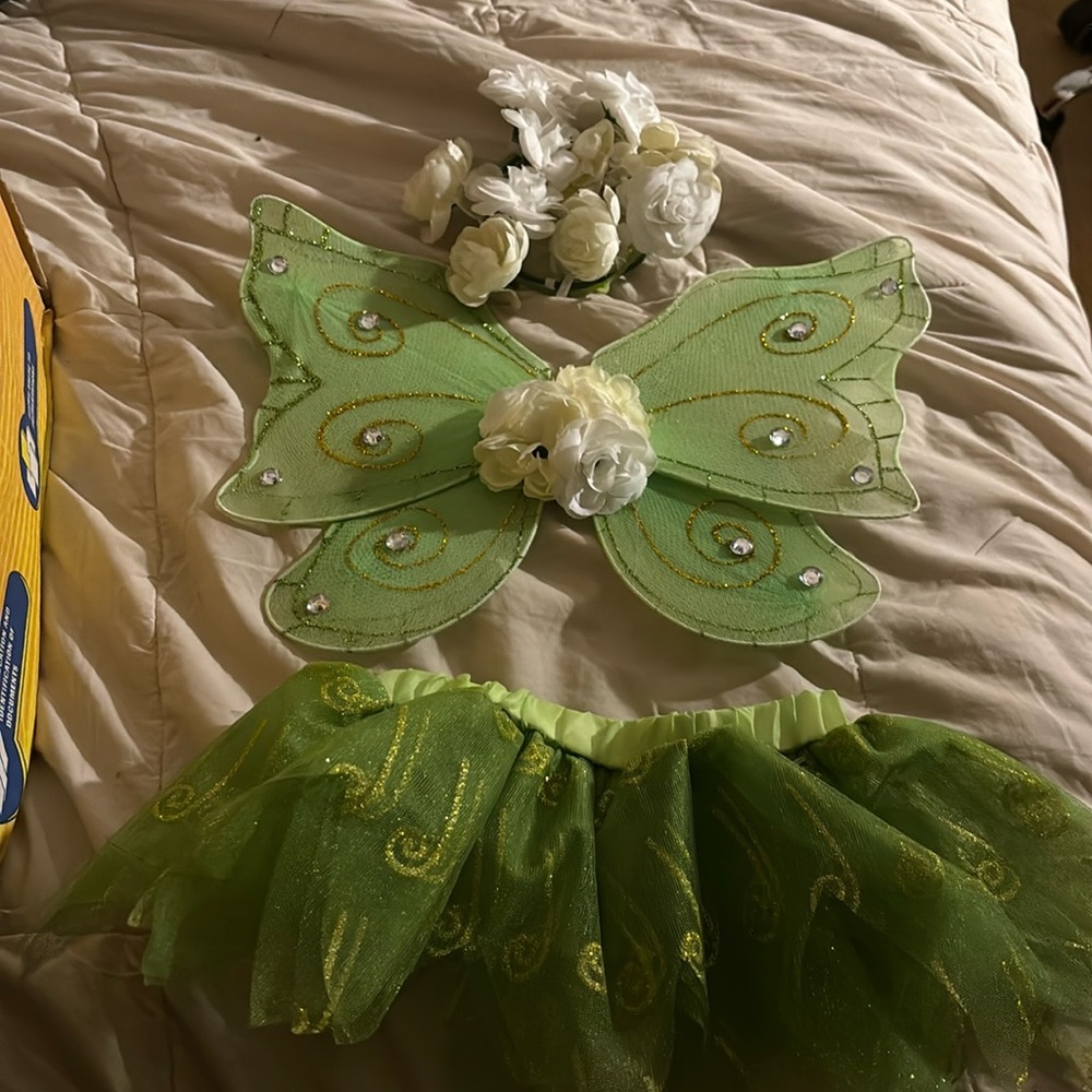 Tinker bell 3pc dog costume 🧚